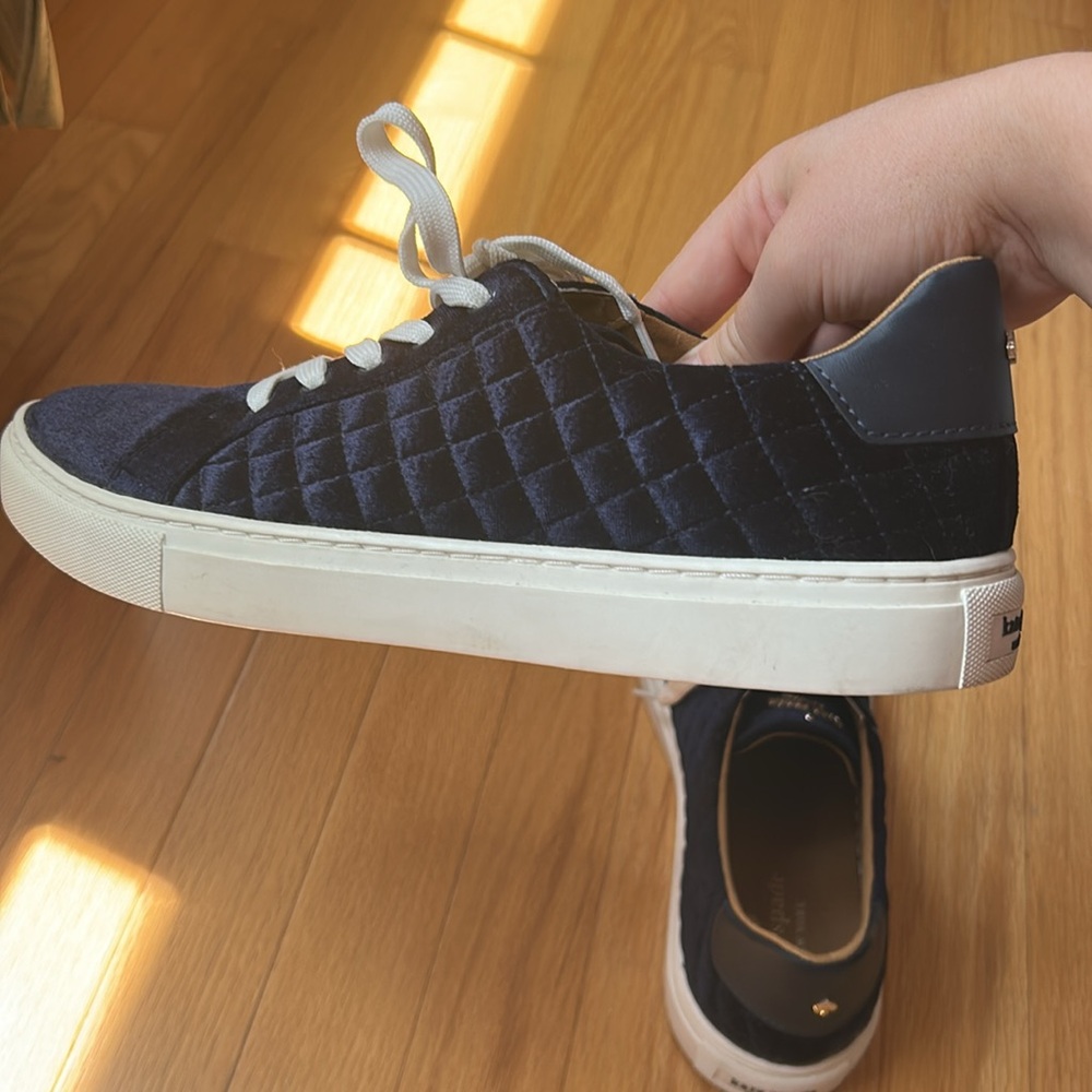 Kate Spade Fleet Velvet Navy Sneakers - Picture 7 of 7